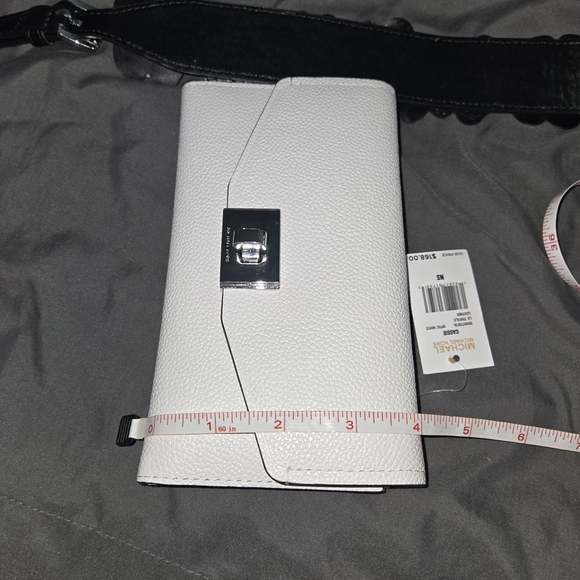 Michael Kors White Leather Clutch - Picture 7 of 8